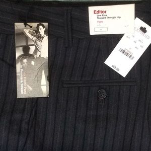 NWT express editor cut flare sz 0 slacks